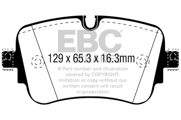 EBC 16-18 Audi Q7 Yellowstuff Rear Brake Pads