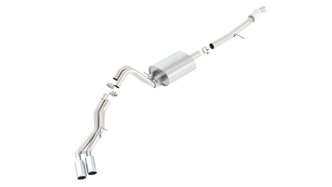 Borla Touring Cat Back 15-16 Chevy Suburban 5.3L V8 2.75in, 2.25in Dual Same Side Exit 4in Tips