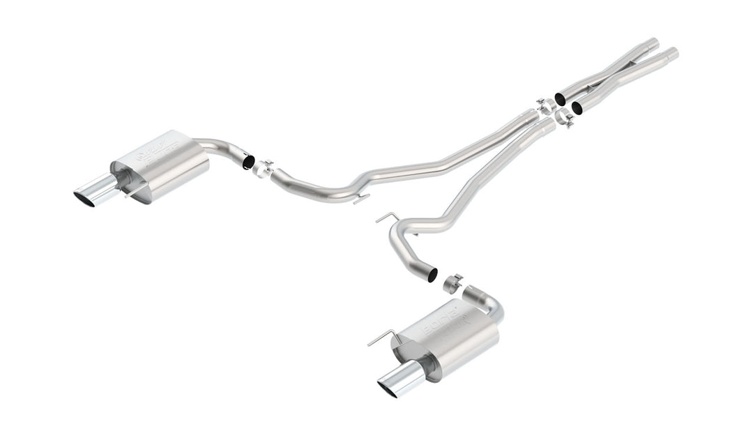 Borla Atak S Cat-Back 15-17 Ford Mustang GT 5.0L V8 MT/AT 2.5in pipe 4in tip