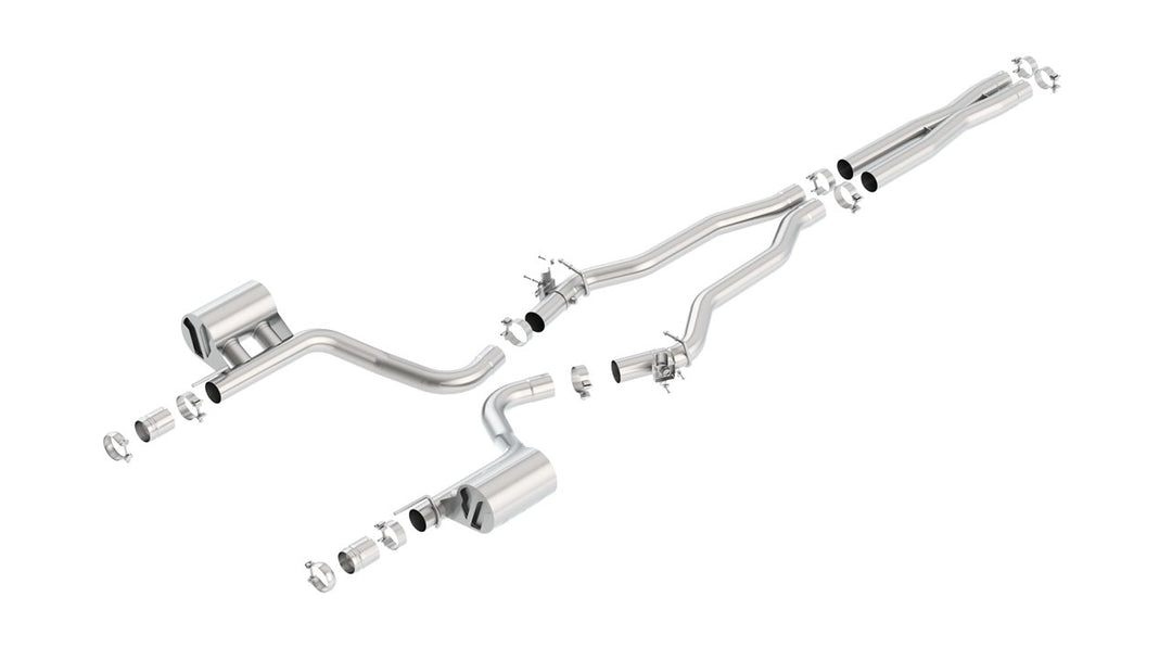Borla 2015 Dodge Charger Hellcat 6.2L V8 ATAK Catback Exhaust w/ Valves No Tips Factory Valance