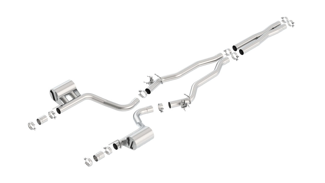 Borla 15-16 Dodge Charger Hellcat 6.2L V8 ATAK Catback Exhaust w/ Valves No Tips Factory Valance