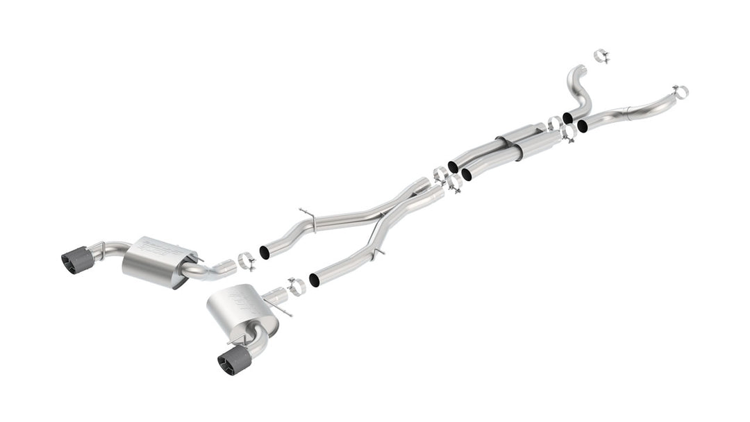 Borla Camaro Carbon Fiber Single Split S-Type Exhaust