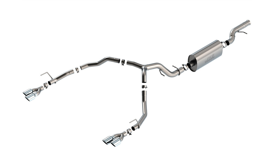 Borla 21-22 Chevrolet Tahoe 6.2L V8 2/4WD 4DR Brushed T-304 Stainless Steel Touring Cat-Back Exhaust