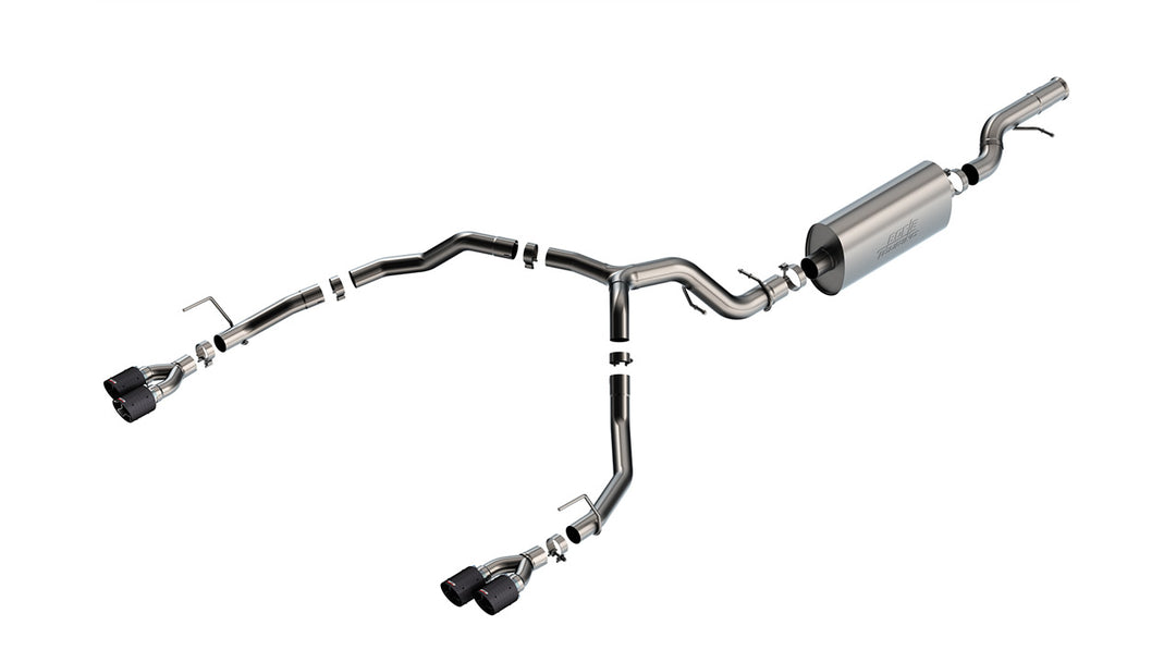 Borla 21-22 Chevrolet Tahoe 6.2L V8 2/4WD 4DR T-304 SS Touring Cat-Back Exhaust w/ Carbon Fiber Tips