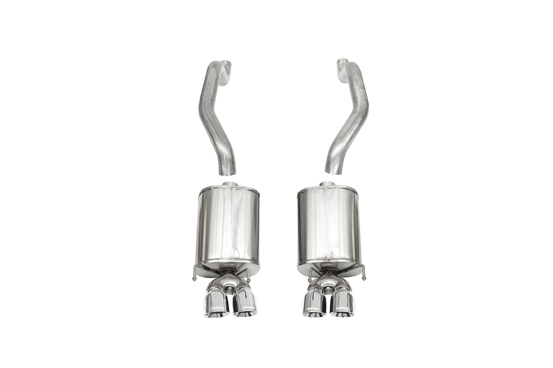 Corsa 2009-2013 Xtreme Axle-Back Exhaust w/Dual Black 3.5in Tips 09-13 Chevrolet Corvette C6 6.2L V8