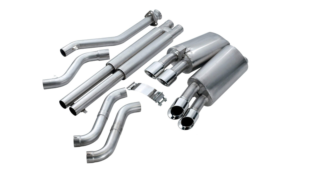 Corsa 1996-1996 Cat-Back Exhaust w/ Twin 3.5in Black Tips 96-96 Chevrolet Corvette C4 5.7L V8 LT4