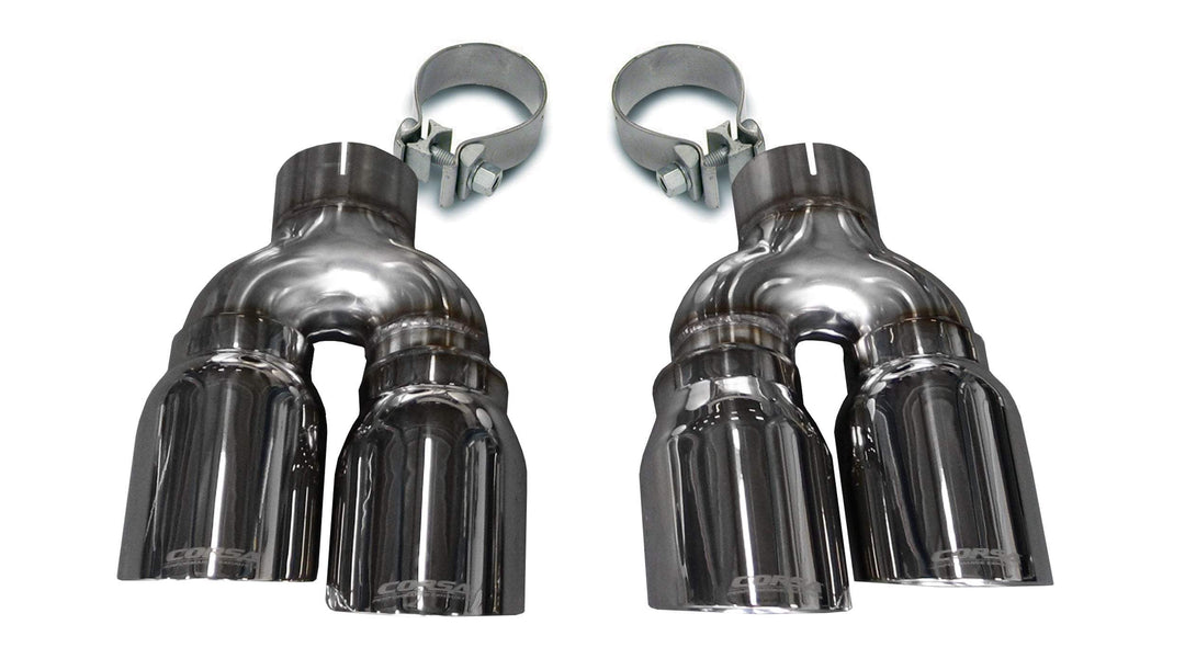Corsa 11-14 Dodge Charger SXT 2.5in Sport Cat-Back Dual Rear Exit w/ Twin 3.0in Black Tips