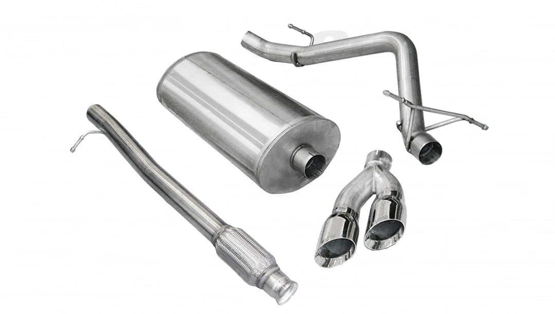 Corsa 2010-2013 Chevrolet Silverado Crew Cab/Short Bed 1500 4.8L V8 Black Sport Cat-Back Exhaust