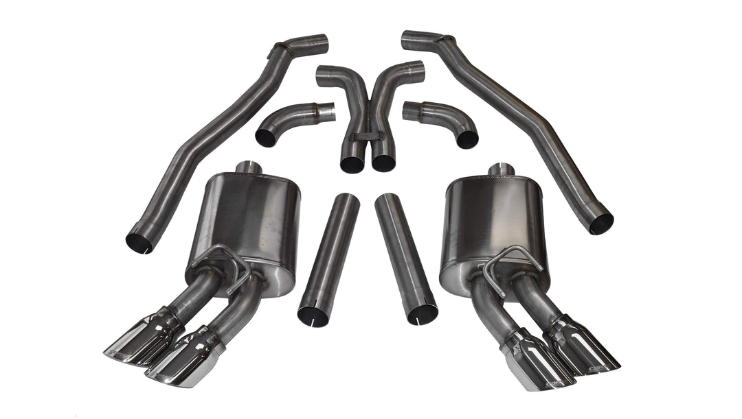 Corsa 2012-2015 Chevrolet Camaro Coupe ZL1 6.2L V8 Black Sport Cat-Back + XO Exhaust