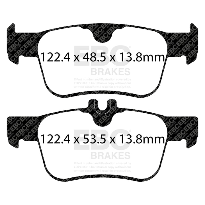 EBC 17-21 Honda Civic Hatchback Greenstuff Rear Brake Pads