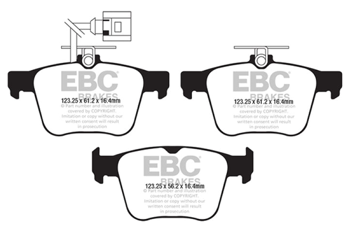 EBC 2018+ Audi TT RS Quattro 2.5L Turbo Bluestuff Rear Brake Pads