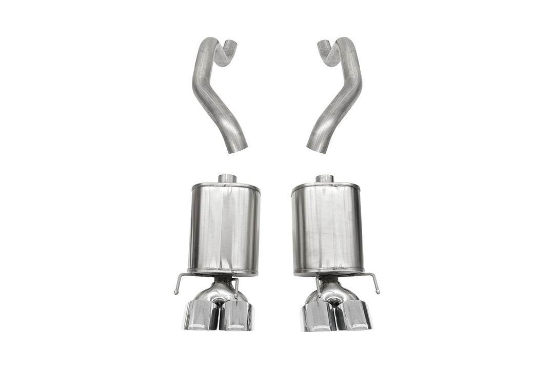 Corsa 2005-2007 Chevrolet Corvette (C6) 6.0L/6.2L Polished Sport Axle-Back Exhaust w/4.5in Tips