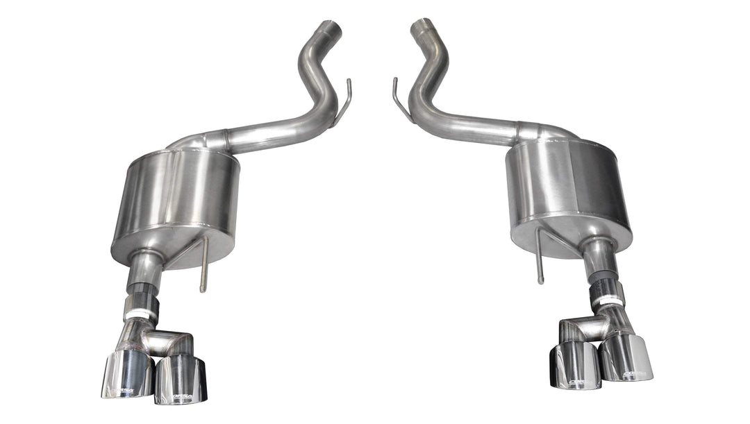 Corsa 18-23 Ford Mustang 5.0L V8 3in Sport Axle-Back Dual Rear Exit w/ 4in Black PVD Pro-Series Tips