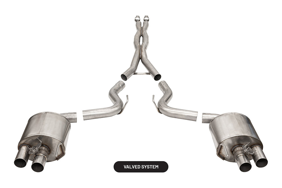 Corsa 2015-2020 Ford Mustang GT350 Double X Pipe Exhaust