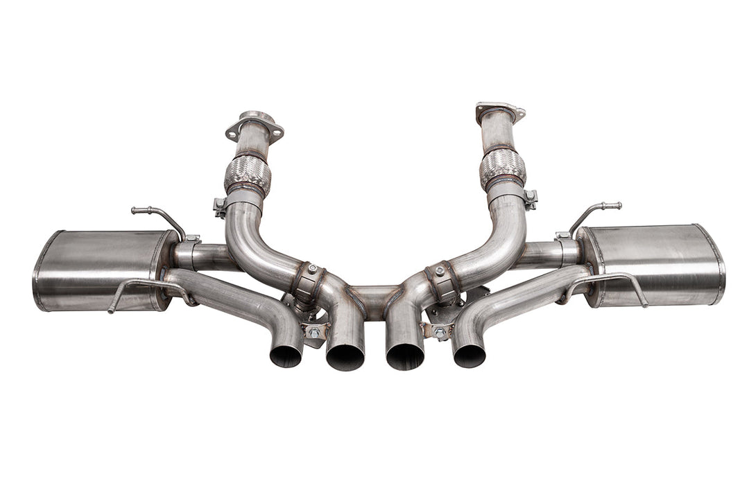 Corsa 23-25 Chevrolet Corvette C8 Z06 3in Valved Cat-Back Exhaust Muffler Delete Track Systemw/o Tip