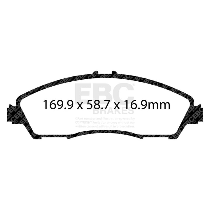 EBC 14+ Acura MDX 3.5 Ultimax2 Front Brake Pads