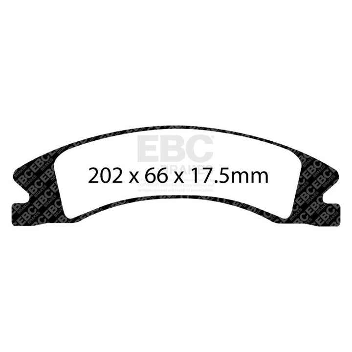 EBC 15+ Cadillac Escalade Ext/Esv 6.2 2WD Yellowstuff Front Brake Pads