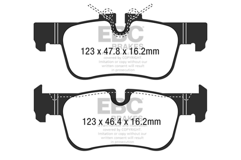 EBC 14+ BMW i3 Electric Ultimax2 Rear Brake Pads