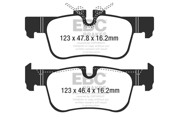 EBC 14+ BMW i3 Electric Ultimax2 Rear Brake Pads
