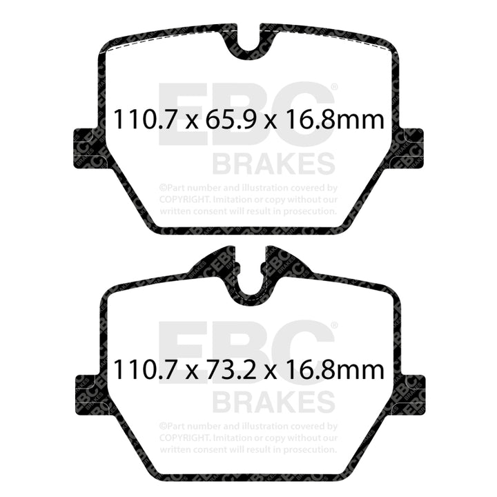 EBC 2021+ BMW G20 3-Series Bluestuff Rear Brake Pads