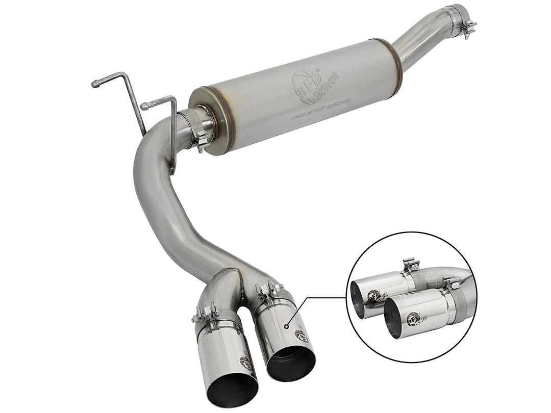 aFe POWER Rebel Series 3.5in 409 SS Cat Back Exhaust w/Pol Tips 14-17 RAM 2500/3500 V8-6.4L Hemi