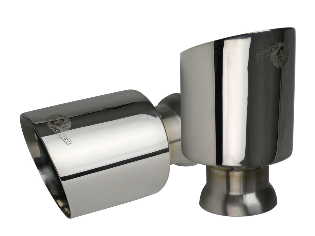 aFe MACH Force-XP 4-1/2in Polished OE Replacement Exhaust Tips - 15-19 Dodge Charger/Hellcat