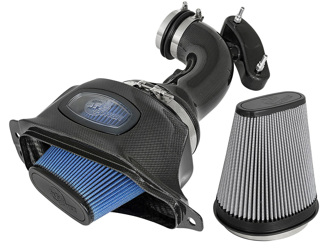 aFe Momentum Carbon Fiber Cold Air Intake System PDS/P5R 15-16 Chevrolet Corvette Z06 V8-6.2L