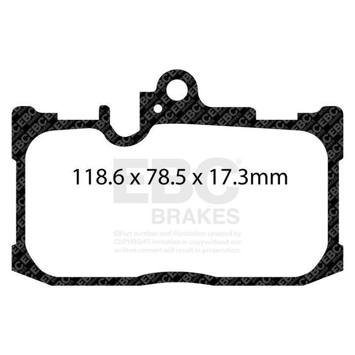 EBC 13+ Lexus GS350 3.5 F-Sport RWD Yellowstuff Front Brake Pads