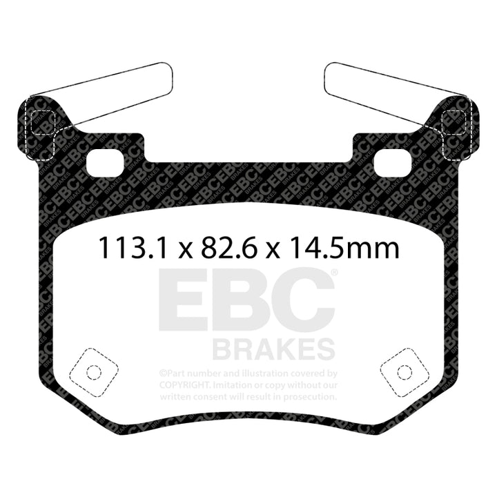 EBC 2019+ Genesis G70 2.0T (Brembo) Yellowstuff Rear Brake Pads