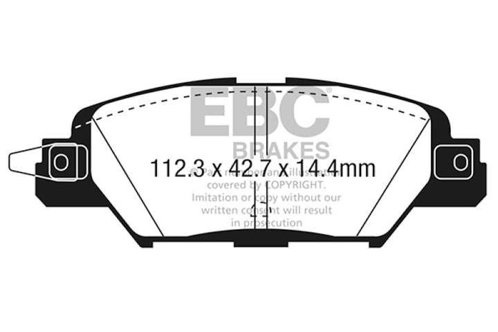 EBC 2016 Mazda CX-5 2.0L Greenstuff Rear Brake Pads