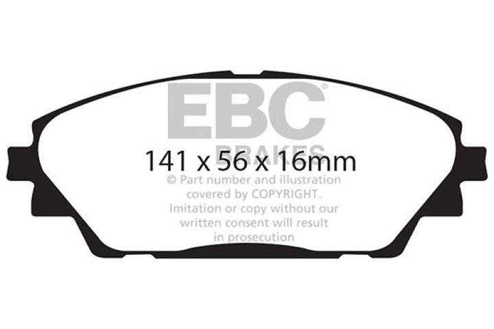 EBC 14+ Mazda 3 2.0 (Japan Build) Redstuff Front Brake Pads