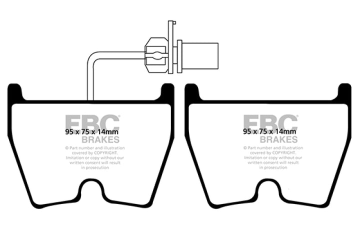 EBC 17-18 Audi  RS3 Redstuff Front Brake Pads