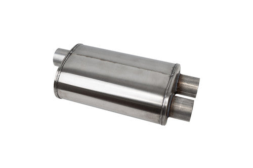Corsa PRO-Series Tuned 304SS Muffler 2.5in Dual Inlet/Outlet - 22.25in OAL