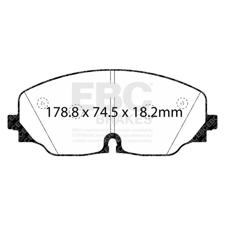 EBC 2017+ Volkswagen Atlas 2.0L Turbo Yellowstuff Front Brake Pads
