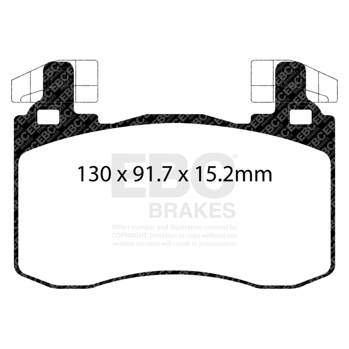 EBC 2019+ Genesis G70 2.0L Turbo (Brembo) Greenstuff Front Brake Pads