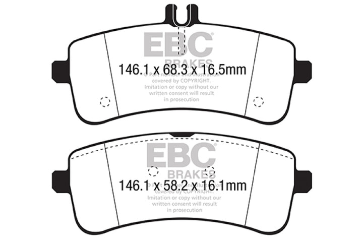 EBC 2015+ Mercedes-Benz C63 AMG (W205) Yellowstuff Rear Brake Pads
