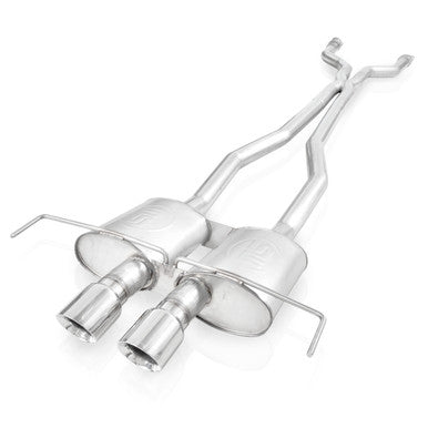 Stainless Works 2009-15 Cadillac CTS-V Wagon 3in Catback System X-Pipe Chambered Mufflers 4in Tips
