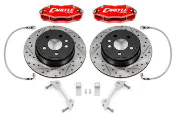 BMR 08-23 Dodge Challenger Brake Kit For 15in Conversion Red Calipers Demon/Redeye