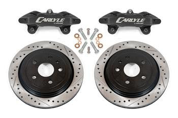 BMR 97-04 Chevrolet Corvette C5 Brake Kit For 15in Conversion Drilled & Slotted Rotors Black Caliper