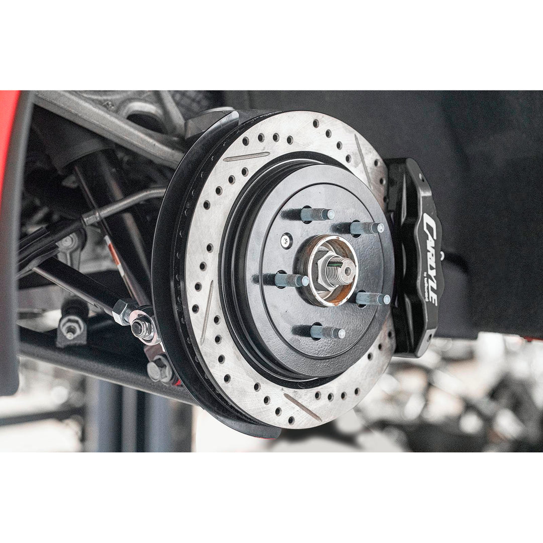 BMR 14-19 Chevrolet Corvette C7 Brake Kit For 15in Conversion Drilled & Slotted Rotors Black Caliper