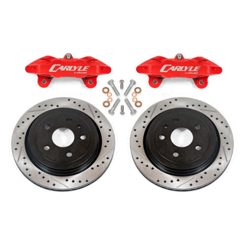 BMR 14-19 Chevrolet Corvette Brake Kit For 15in Conversion Drilled And Slotted Rotors/Red Calipers