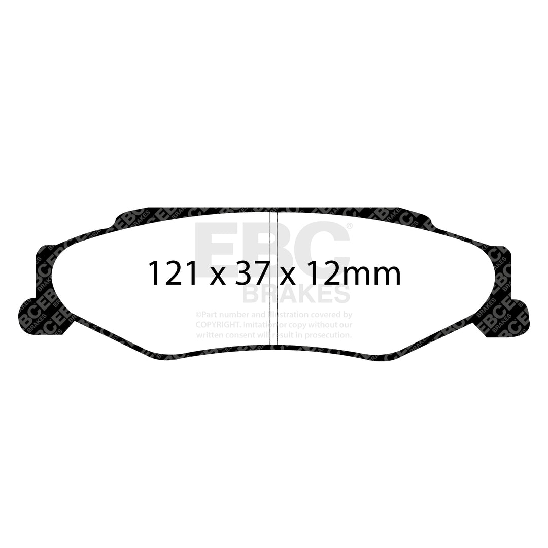 EBC Racing DP81160RP1 RP-1 Rear Brake Pads for Corvette