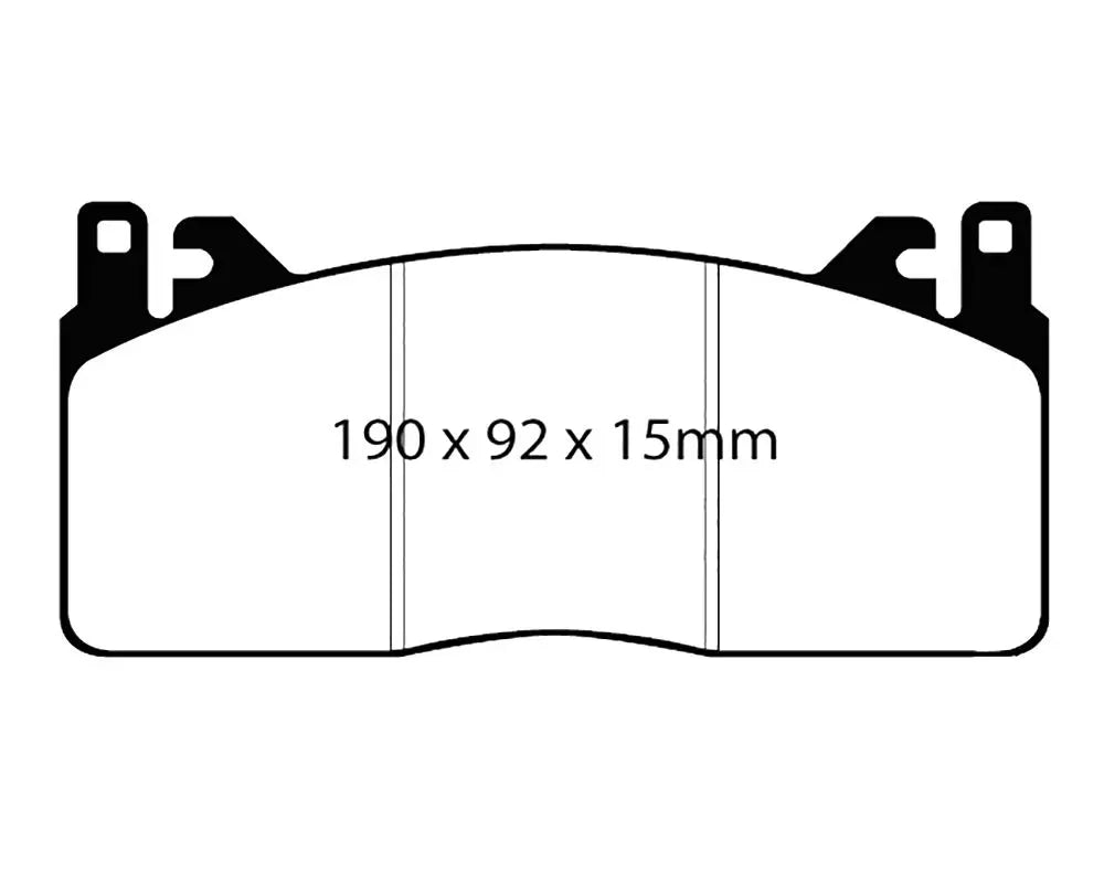 EBC Racing DP83055RP1 RP-1 Front Brake Pads for GT350