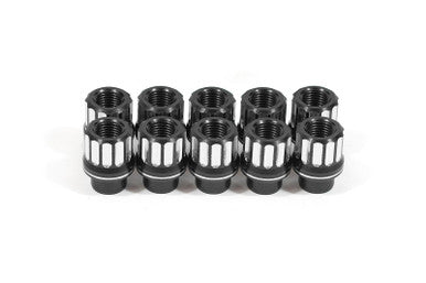 BMR 07-14 Ford Shelby GT500 Lug Nut Kit 1/2-20 RH Shank 12-pt Aluminum Set of 10