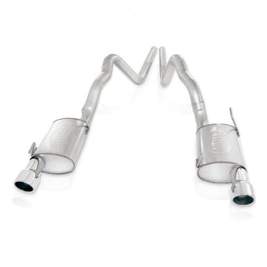 Stainless Works 2005-10 Mustang GT 1-3/4in Headers 3in High-Flow Cats X-Pipe Factory Connection