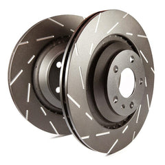 EBC USR7554 Slotted Sport Rear Rotors for 11 Chevrolet Silverado 3500 DRW
