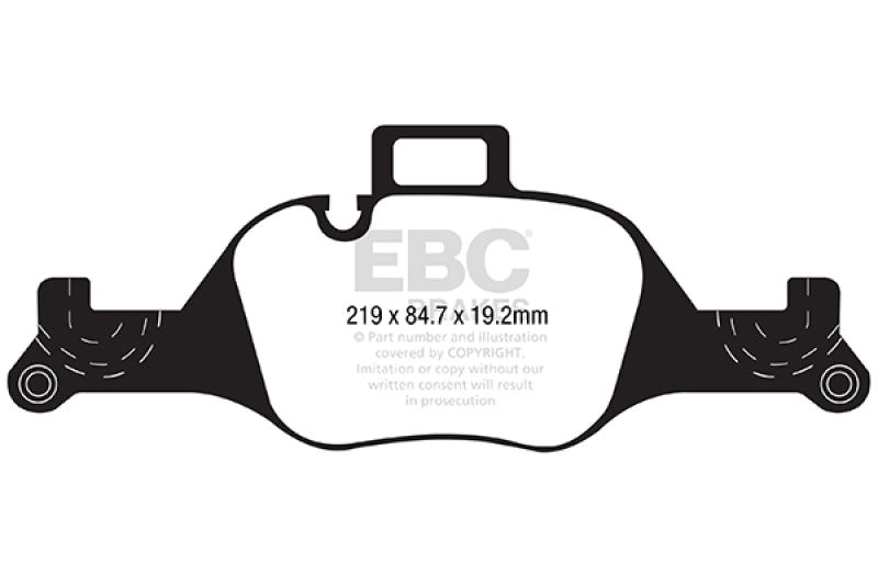 EBC 2017+ BMW 530 G30 Redstuff Front Brake Pads