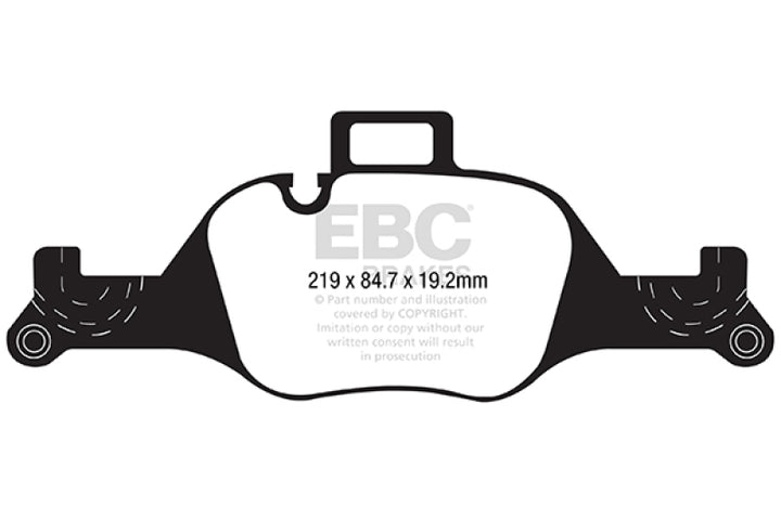 EBC 2017+ BMW 530 G30 Redstuff Front Brake Pads