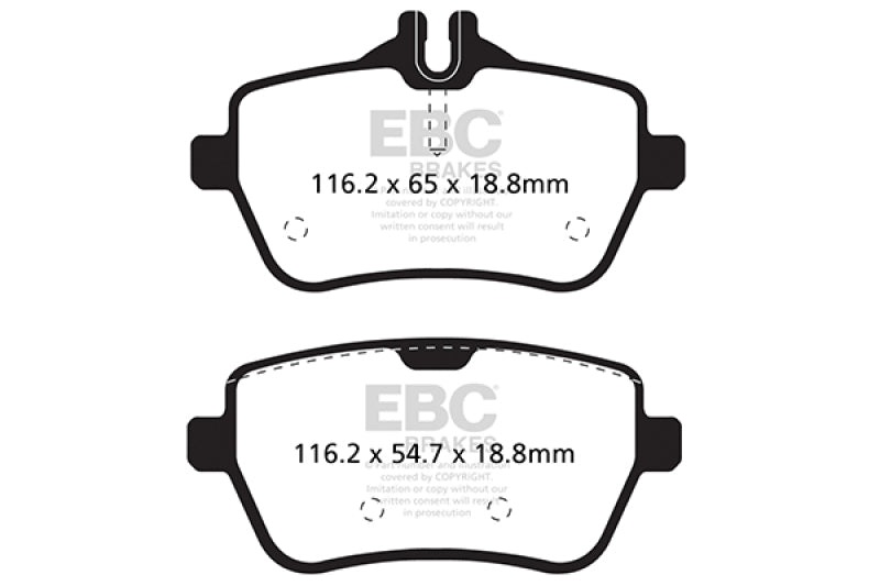 EBC 14+ Mercedes-Benz S550 4.7 Twin Turbo Yellowstuff Rear Brake Pads