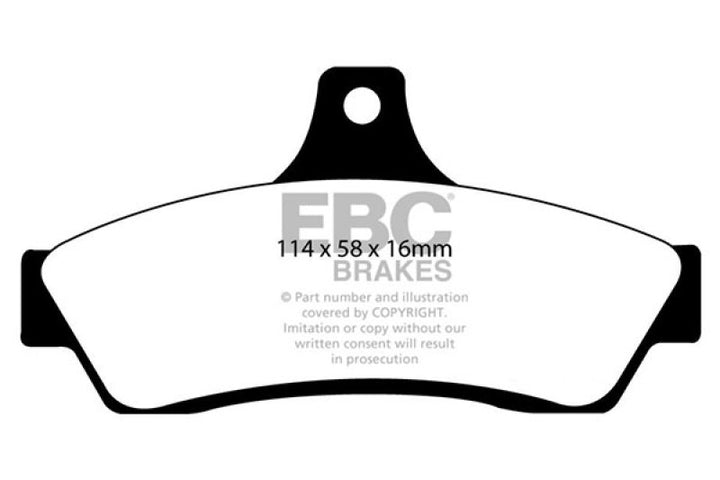 EBC 03-04 Pontiac GTO 5.7 (Solid Rear Rotors) Yellowstuff Rear Brake Pads